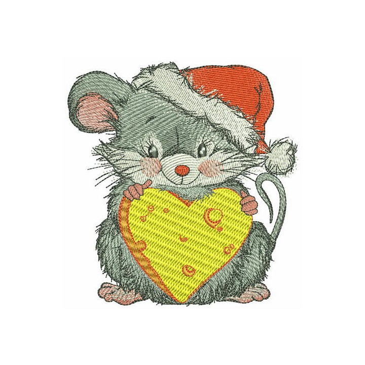 Happy mousekin embroidery design - Embroidery Design