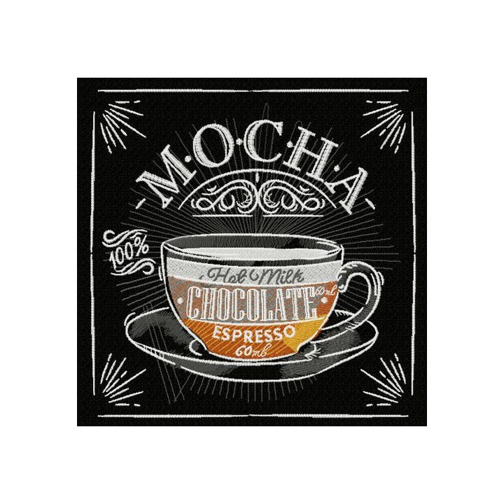 Mocha embroidery design - Embroidery Design