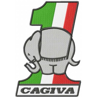 Ducati Elephant Cagiva logo  embroidery design - Embroidery Design