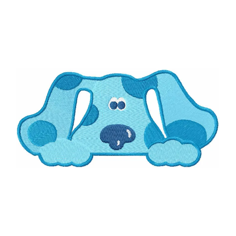 Preview of Hiding Blues Clues embroidery design featuring playful characters for creative stitching projects.
