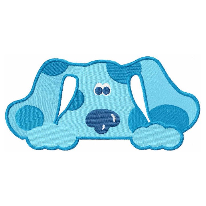 Hiding Blues Clues embroidery design - Embroidery Design
