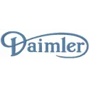 Daimler logo embroidery design preview showcasing intricate stitching for automotive enthusiasts.