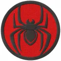 Spider Man Logo embroidery design showcasing a bold and dynamic spider motif for creative stitching projects.