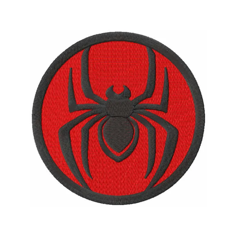 Spider Man Logo embroidery design showcasing a bold and dynamic spider motif for creative stitching projects.