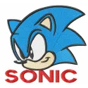 Sonic the Hedgehog embroidery design showcasing vibrant stitching patterns for creative projects.