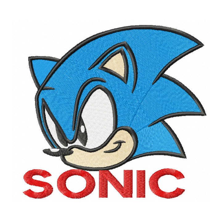 Sonic embroidery design - Embroidery Design