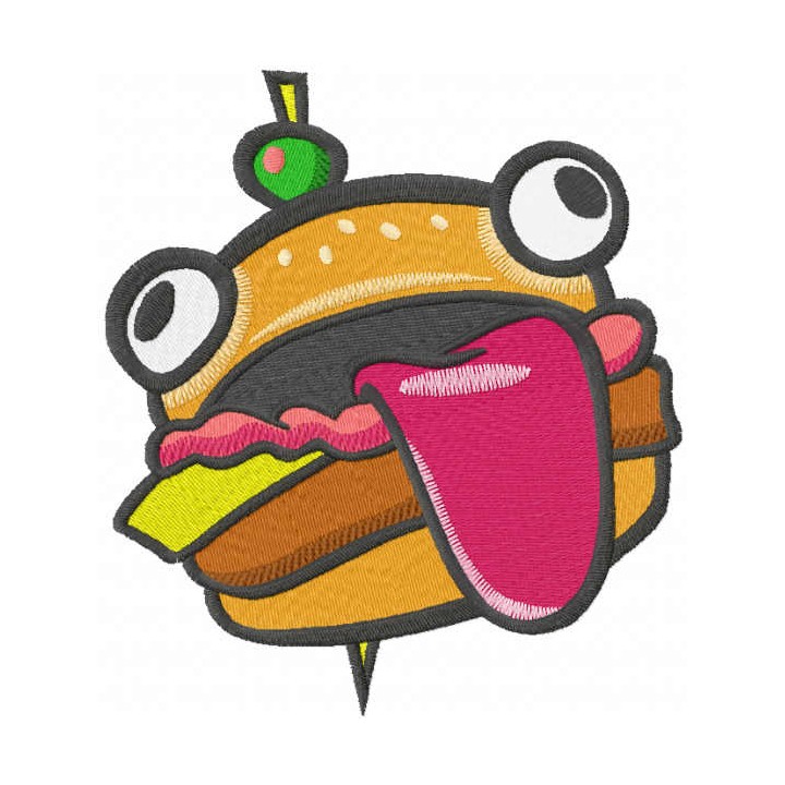 Durr Burger embroidery design - Embroidery Design