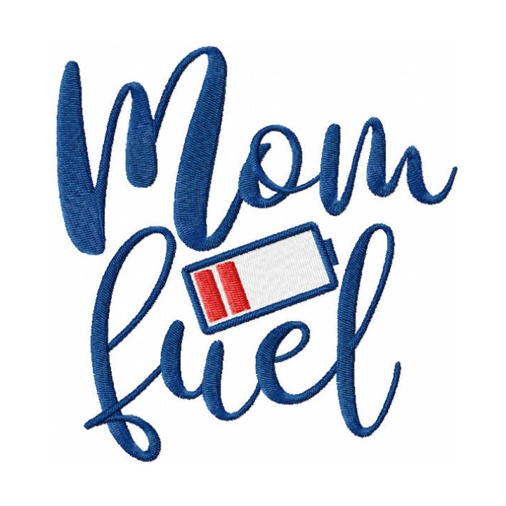Mom fuel embroidery design - Embroidery Design