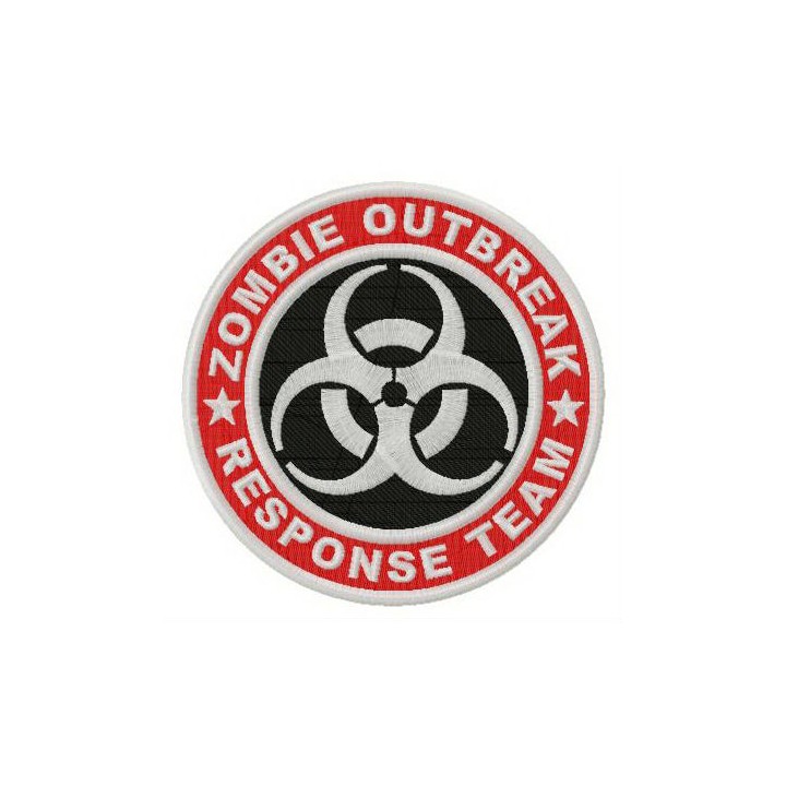 Zombie Outbreak Response Team logo embroidery design - Embroidery Design