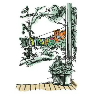 Preview of the Mother's Cares embroidery design featuring floral motifs, perfect for summer-themed projects.