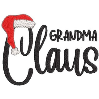 Grandma Claus embroidery design - Embroidery Design