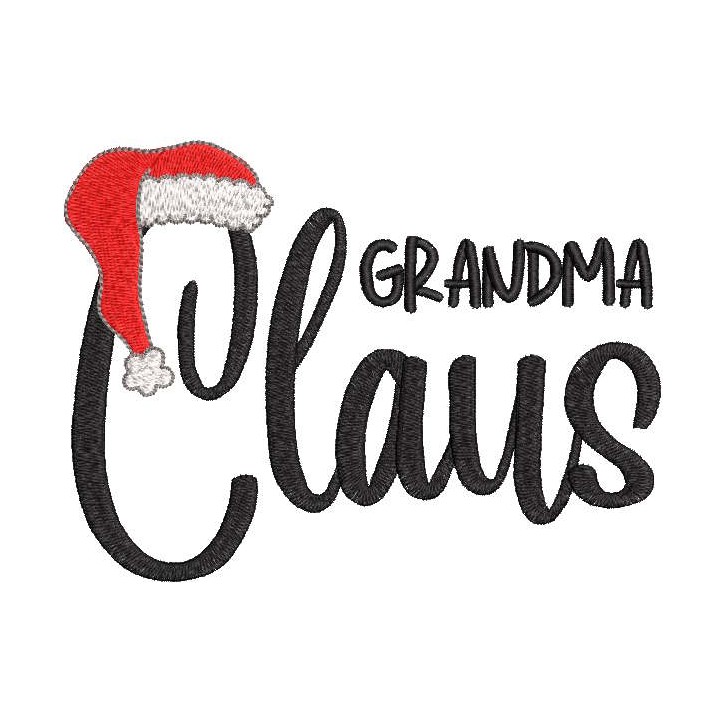 Grandma Claus embroidery design - Embroidery Design