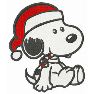 Snoopy's first Christmas embroidery design - Embroidery Design