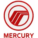 Ford Mercury logo embroidery design for stitching on apparel and accessories, showcasing intricate details.