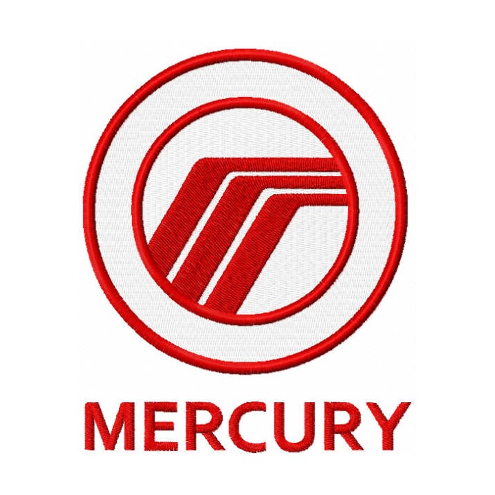 Ford Mercury logo embroidery design - Embroidery Design