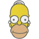 Just Homer embroidery design featuring the iconic character from The Simpsons, ideal for stitching on various fabric items.