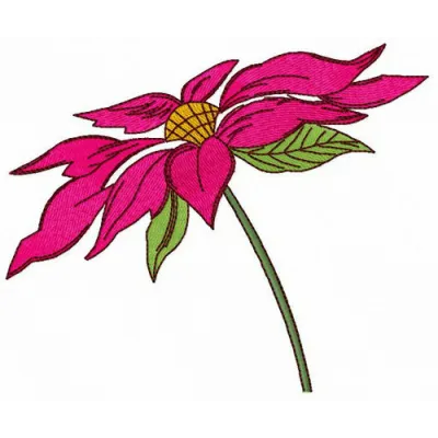 Preview of the Pyrethrum embroidery design, showcasing intricate floral details in a vibrant pattern.