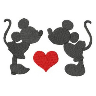 First kiss embroidery design - Embroidery Design