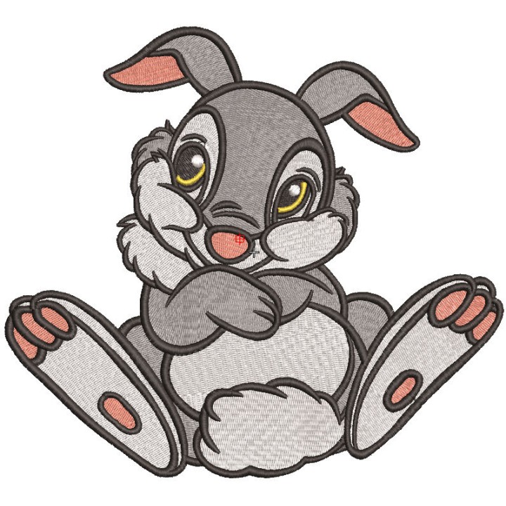 Shy Thumper embroidery design - Embroidery Design
