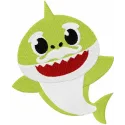 Grandpa Shark embroidery design featuring a playful shark motif, perfect for stitching on t-shirts or baby onesies.