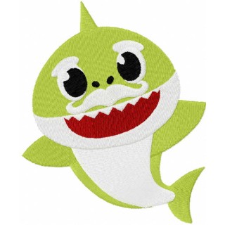 Grandpa Shark embroidery design - Embroidery Design