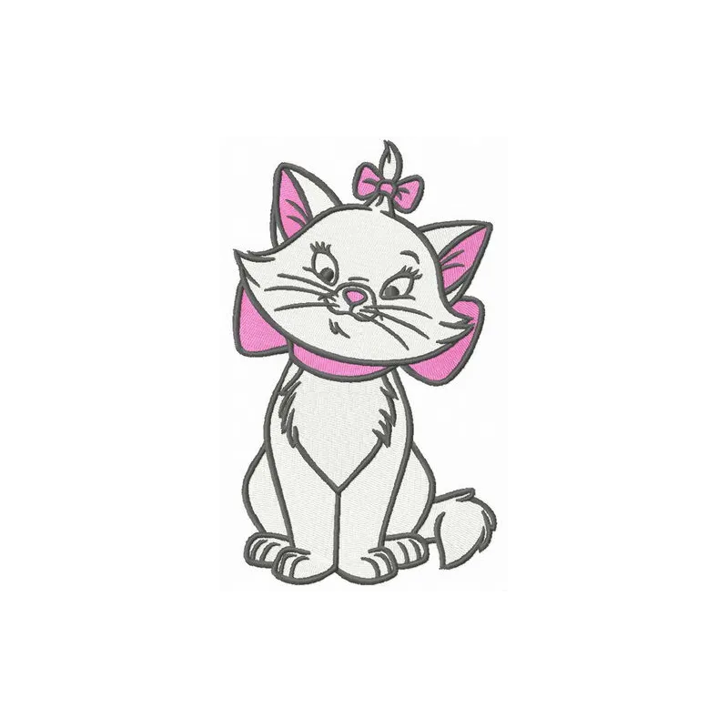 Preview of Picky Mary embroidery design featuring a charming Aristocats motif, ideal for stylish stitching projects.