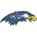 Xavier Hawks logo embroidery design featuring the collegiate sports emblem, ideal for caps and hoodies.