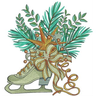 Nice skate embroidery design - Embroidery Design