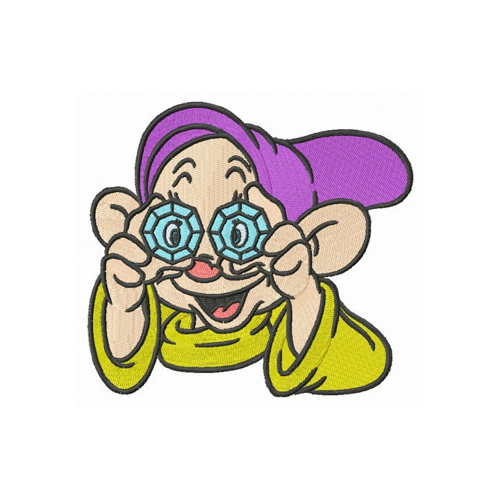 Dopey embroidery design - Embroidery Design