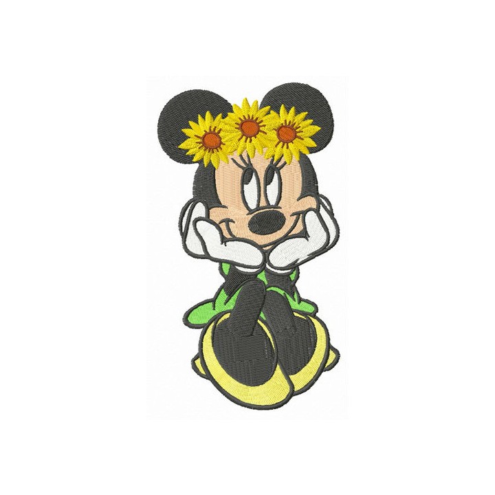 Waiting for Mickey embroidery design - Embroidery Design