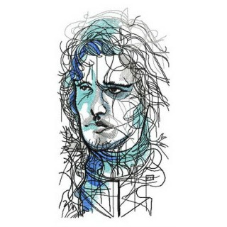 Jon Snow embroidery design - Embroidery Design