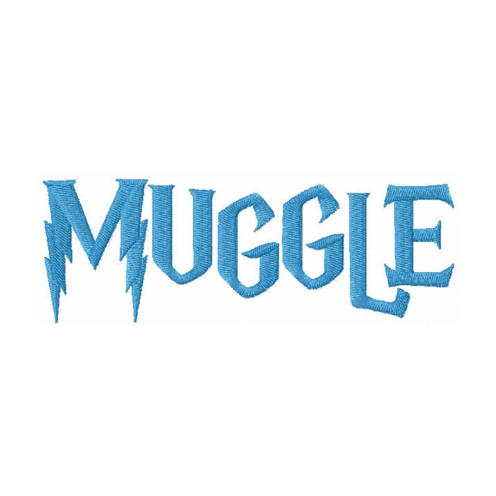 Muggle embroidery design - Embroidery Design