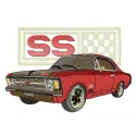 Chevrolet Chevelle SS embroidery design showcasing a detailed stitched motif for car enthusiasts.