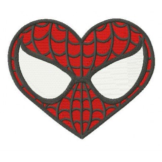 Superhero heart embroidery design - Embroidery Design