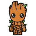 Little Groot embroidery design showcasing a charming stitched motif of the beloved character, perfect for various projects.