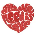 Preview of 'All We Need Is Love' embroidery design for Valentine's Day, showcasing a heartfelt stitched motif.
