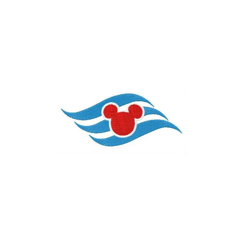 Embroidery design of the Disney Cruise Line logo, showcasing intricate details for stitching on various fabrics.