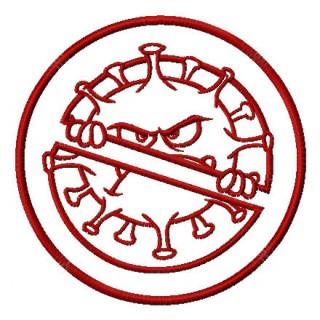 Virus stop embroidery design - Embroidery Design