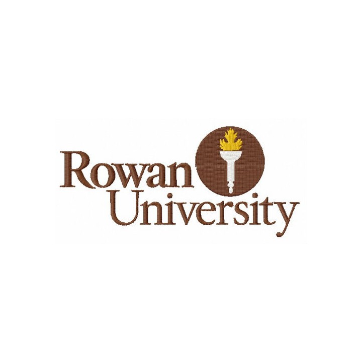 Rowan University logo embroidery design - Embroidery Design