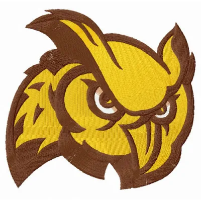 Preview of the Prof mascot embroidery design, showcasing a spirited collegiate theme for sports apparel.