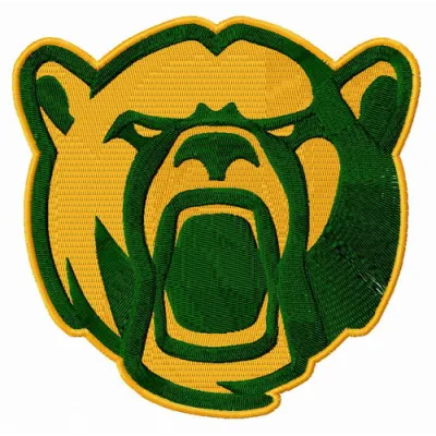 Baylor Bears alternative logo embroidery design showcasing a collegiate spirit for sports enthusiasts.