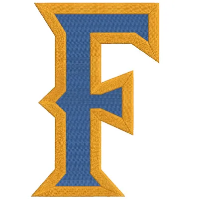 Cal State Fullerton Titans alternate logo embroidery design preview for stitching on apparel and accessories.