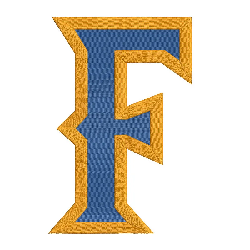 Cal State Fullerton Titans alternate logo embroidery design preview for stitching on apparel and accessories.