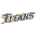 Cal State Fullerton Titans secondary logo embroidery design, showcasing the intricate stitching pattern for apparel.