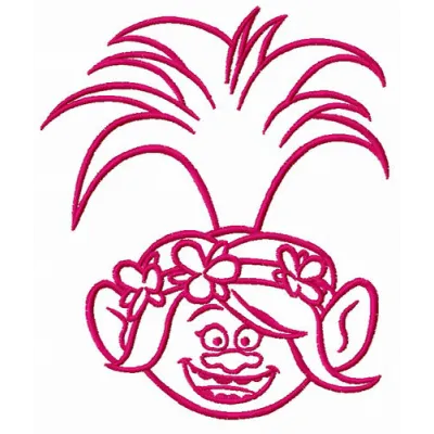 Happy Poppy embroidery design featuring vibrant flowers, perfect for adding charm to t-shirts and tote bags.