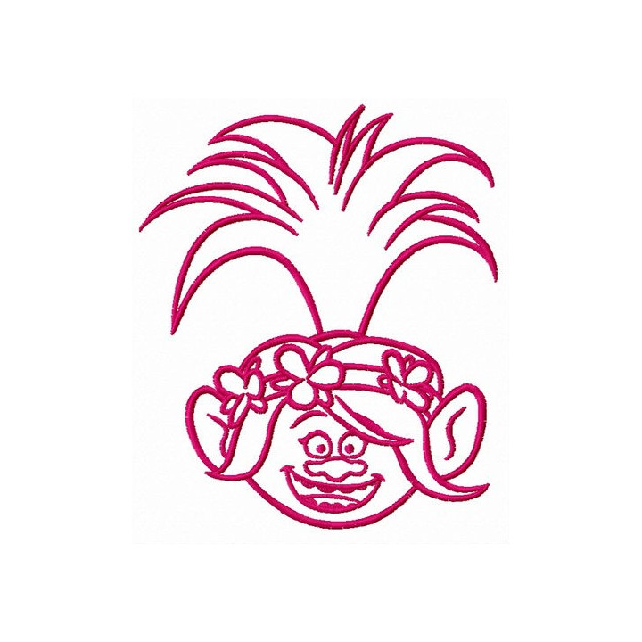 Happy Poppy embroidery design - Embroidery Design