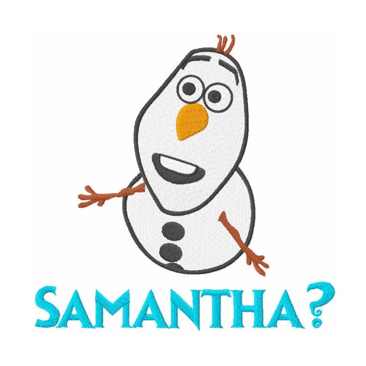 Samantha embroidery design - Embroidery Design