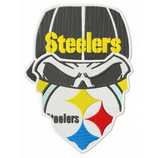 Steelers dead fan embroidery design - Embroidery Design