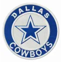Dallas Cowboys round logo embroidery design for stitching on apparel, bags, and home decor items.