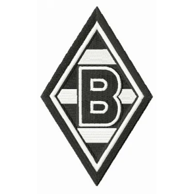 Borussia MG logo embroidery design preview for football enthusiasts and crafters to stitch on various items.